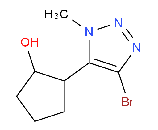 2-(4-bromo-1-methyl-1H-1,2,3-triazol-5-yl)cyclopentan-1-ol