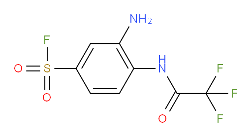3-amino-4-(trifluoroacetamido)benzene-1-sulfonyl fluoride