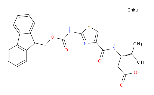 (3S)-3-{[2-({[(9H-fluoren-9-yl)methoxy]carbonyl}amino)-1,3-thiazol-4-yl]formamido}-4-methylpentanoic acid