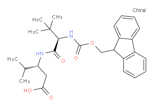 (3R)-3-[(2R)-2-({[(9H-fluoren-9-yl)methoxy]carbonyl}amino)-3,3-dimethylbutanamido]-4-methylpentanoic acid