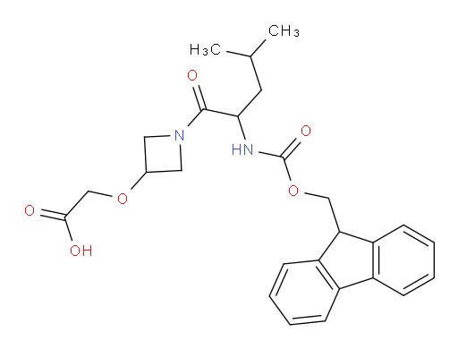 2-({1-[2-({[(9H-fluoren-9-yl)methoxy]carbonyl}amino)-4-methylpentanoyl]azetidin-3-yl}oxy)acetic acid