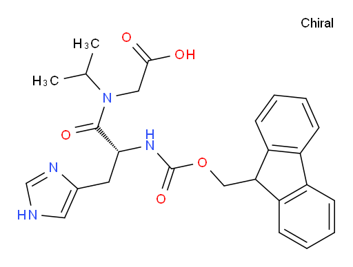 2-[(2R)-2-({[(9H-fluoren-9-yl)methoxy]carbonyl}amino)-3-(1H-imidazol-4-yl)-N-(propan-2-yl)propanamido]acetic acid
