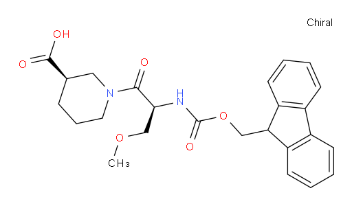 (3R)-1-[(2S)-2-({[(9H-fluoren-9-yl)methoxy]carbonyl}amino)-3-methoxypropanoyl]piperidine-3-carboxylic acid