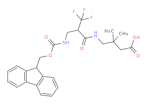 4-{2-[({[(9H-fluoren-9-yl)methoxy]carbonyl}amino)methyl]-3,3,3-trifluoropropanamido}-3,3-dimethylbutanoic acid