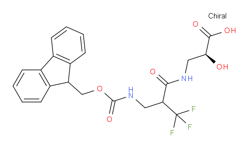 (2S)-3-{2-[({[(9H-fluoren-9-yl)methoxy]carbonyl}amino)methyl]-3,3,3-trifluoropropanamido}-2-hydroxypropanoic acid