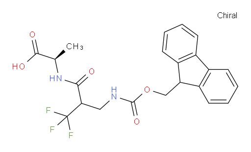 (2R)-2-{2-[({[(9H-fluoren-9-yl)methoxy]carbonyl}amino)methyl]-3,3,3-trifluoropropanamido}propanoic acid