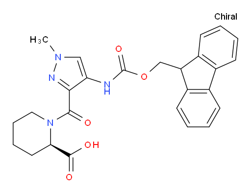(2R)-1-[4-({[(9H-fluoren-9-yl)methoxy]carbonyl}amino)-1-methyl-1H-pyrazole-3-carbonyl]piperidine-2-carboxylic acid