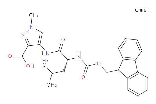 4-[(2R)-2-({[(9H-fluoren-9-yl)methoxy]carbonyl}amino)-4-methylpentanamido]-1-methyl-1H-pyrazole-3-carboxylic acid