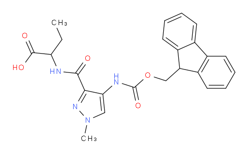 2-{[4-({[(9H-fluoren-9-yl)methoxy]carbonyl}amino)-1-methyl-1H-pyrazol-3-yl]formamido}butanoic acid