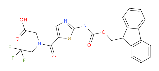 2-{1-[2-({[(9H-fluoren-9-yl)methoxy]carbonyl}amino)-1,3-thiazol-5-yl]-N-(2,2,2-trifluoroethyl)formamido}acetic acid