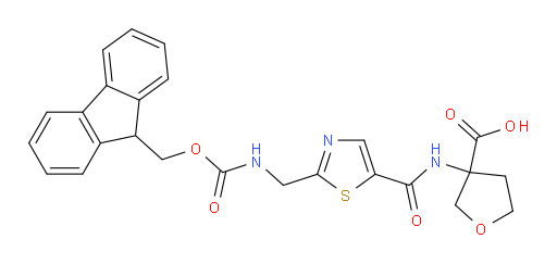 3-{2-[({[(9H-fluoren-9-yl)methoxy]carbonyl}amino)methyl]-1,3-thiazole-5-amido}oxolane-3-carboxylic acid