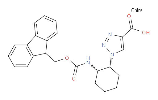 1-[(1R,2S)-2-({[(9H-fluoren-9-yl)methoxy]carbonyl}amino)cyclohexyl]-1H-1,2,3-triazole-4-carboxylic acid