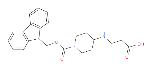 3-[(1-{[(9H-fluoren-9-yl)methoxy]carbonyl}piperidin-4-yl)amino]propanoic acid