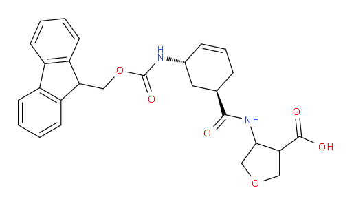 rac-4-[(1R,5S)-5-({[(9H-fluoren-9-yl)methoxy]carbonyl}amino)cyclohex-3-ene-1-amido]oxolane-3-carboxylic acid