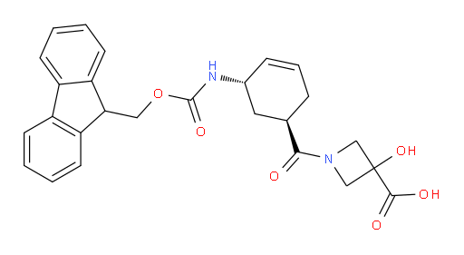 rac-1-[(1R,5S)-5-({[(9H-fluoren-9-yl)methoxy]carbonyl}amino)cyclohex-3-ene-1-carbonyl]-3-hydroxyazetidine-3-carboxylic acid
