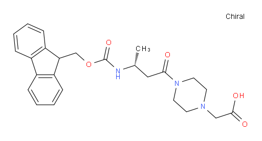 2-{4-[(3R)-3-({[(9H-fluoren-9-yl)methoxy]carbonyl}amino)butanoyl]piperazin-1-yl}acetic acid