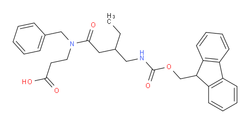 3-{N-benzyl-3-[({[(9H-fluoren-9-yl)methoxy]carbonyl}amino)methyl]pentanamido}propanoic acid