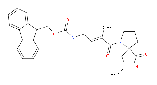 1-[4-({[(9H-fluoren-9-yl)methoxy]carbonyl}amino)-2-methylbut-2-enoyl]-2-(methoxymethyl)pyrrolidine-2-carboxylic acid