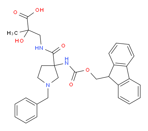3-{[1-benzyl-3-({[(9H-fluoren-9-yl)methoxy]carbonyl}amino)pyrrolidin-3-yl]formamido}-2-hydroxy-2-methylpropanoic acid