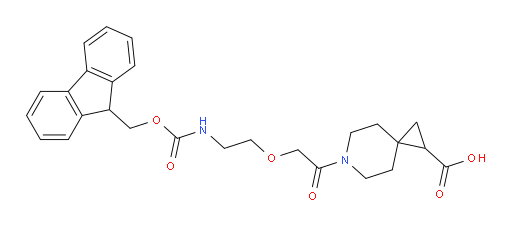 6-{2-[2-({[(9H-fluoren-9-yl)methoxy]carbonyl}amino)ethoxy]acetyl}-6-azaspiro[2.5]octane-1-carboxylic acid