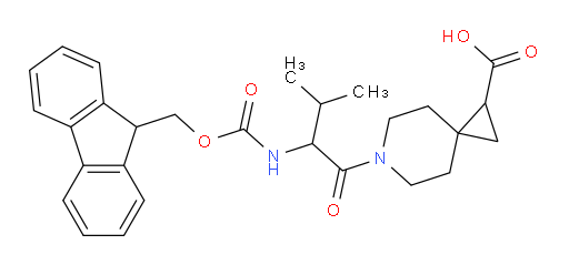 6-[2-({[(9H-fluoren-9-yl)methoxy]carbonyl}amino)-3-methylbutanoyl]-6-azaspiro[2.5]octane-1-carboxylic acid