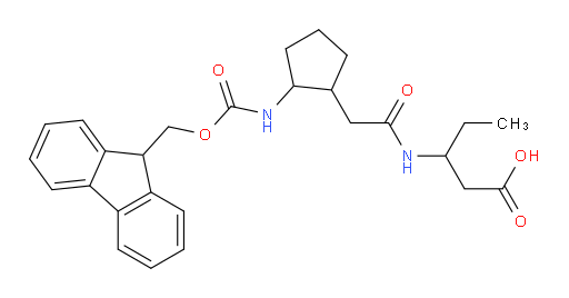 3-{2-[2-({[(9H-fluoren-9-yl)methoxy]carbonyl}amino)cyclopentyl]acetamido}pentanoic acid