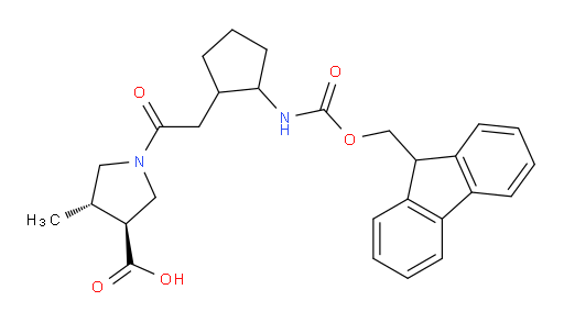 rac-(3R,4R)-1-{2-[2-({[(9H-fluoren-9-yl)methoxy]carbonyl}amino)cyclopentyl]acetyl}-4-methylpyrrolidine-3-carboxylic acid
