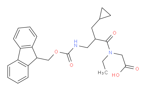 2-[2-(cyclopropylmethyl)-N-ethyl-3-({[(9H-fluoren-9-yl)methoxy]carbonyl}amino)propanamido]acetic acid