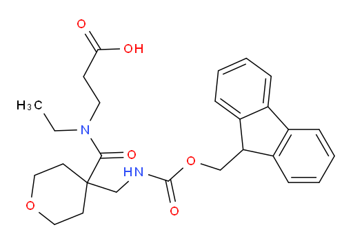 3-(N-ethyl-1-{4-[({[(9H-fluoren-9-yl)methoxy]carbonyl}amino)methyl]oxan-4-yl}formamido)propanoic acid