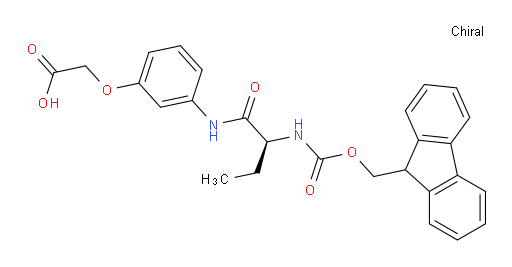 2-{3-[(2S)-2-({[(9H-fluoren-9-yl)methoxy]carbonyl}amino)butanamido]phenoxy}acetic acid