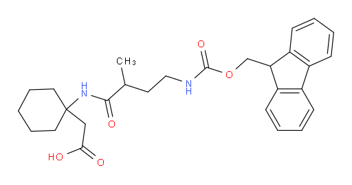 2-{1-[4-({[(9H-fluoren-9-yl)methoxy]carbonyl}amino)-2-methylbutanamido]cyclohexyl}acetic acid