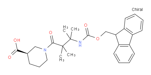 (3R)-1-[3-({[(9H-fluoren-9-yl)methoxy]carbonyl}amino)-2,2,3-trimethylbutanoyl]piperidine-3-carboxylic acid