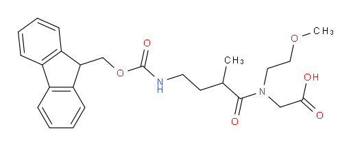 2-[4-({[(9H-fluoren-9-yl)methoxy]carbonyl}amino)-N-(2-methoxyethyl)-2-methylbutanamido]acetic acid