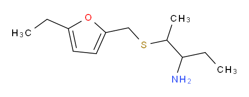 2-{[(5-ethylfuran-2-yl)methyl]sulfanyl}pentan-3-amine