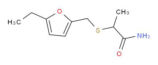 2-{[(5-ethylfuran-2-yl)methyl]sulfanyl}propanamide