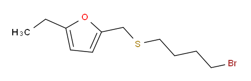 2-{[(4-bromobutyl)sulfanyl]methyl}-5-ethylfuran