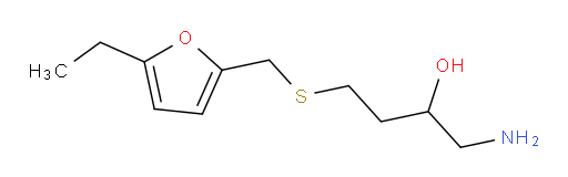 1-amino-4-{[(5-ethylfuran-2-yl)methyl]sulfanyl}butan-2-ol