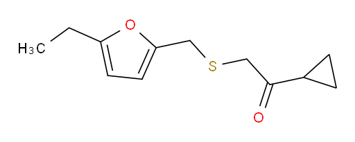 1-cyclopropyl-2-{[(5-ethylfuran-2-yl)methyl]sulfanyl}ethan-1-one