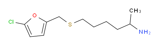 6-{[(5-chlorofuran-2-yl)methyl]sulfanyl}hexan-2-amine
