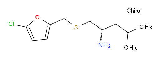 (2S)-1-{[(5-chlorofuran-2-yl)methyl]sulfanyl}-4-methylpentan-2-amine