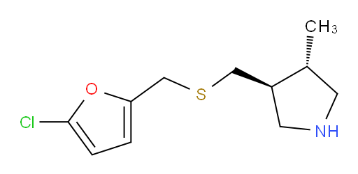 rac-(3R,4R)-3-({[(5-chlorofuran-2-yl)methyl]sulfanyl}methyl)-4-methylpyrrolidine