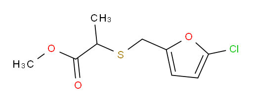 methyl 2-{[(5-chlorofuran-2-yl)methyl]sulfanyl}propanoate