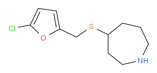 4-{[(5-chlorofuran-2-yl)methyl]sulfanyl}azepane