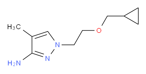 1-[2-(cyclopropylmethoxy)ethyl]-4-methyl-1H-pyrazol-3-amine