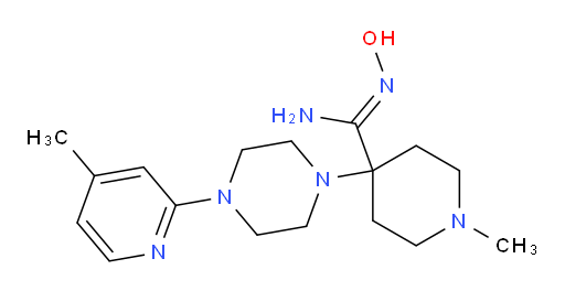N'-hydroxy-1-methyl-4-[4-(4-methylpyridin-2-yl)piperazin-1-yl]piperidine-4-carboximidamide