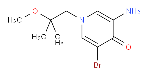 3-amino-5-bromo-1-(2-methoxy-2-methylpropyl)-1,4-dihydropyridin-4-one