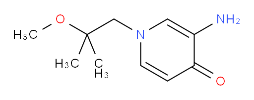3-amino-1-(2-methoxy-2-methylpropyl)-1,4-dihydropyridin-4-one