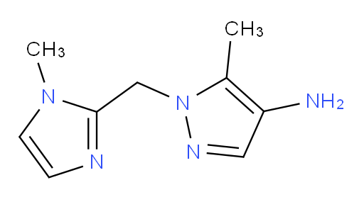 5-methyl-1-[(1-methyl-1H-imidazol-2-yl)methyl]-1H-pyrazol-4-amine