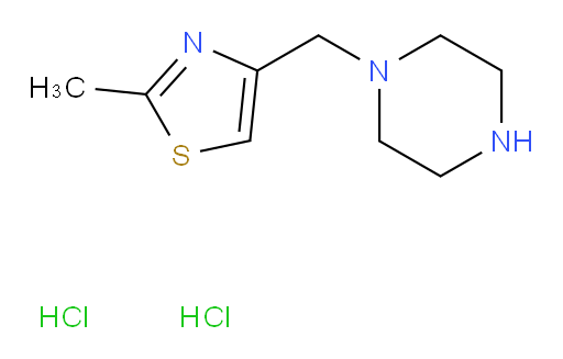 1-[(2-methyl-1,3-thiazol-4-yl)methyl]piperazine dihydrochloride