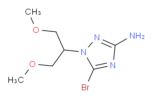 5-bromo-1-(1,3-dimethoxypropan-2-yl)-1H-1,2,4-triazol-3-amine